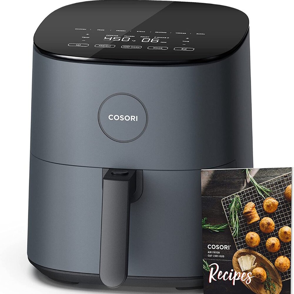 NIB Cosori Pro LE Air Fryer Compact 5 Qt. Model CAF-L501-KUS + book and liners